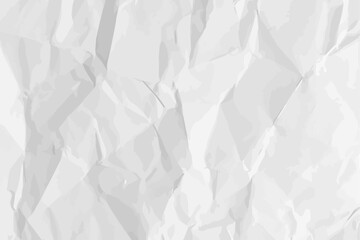 White clean crumpled paper