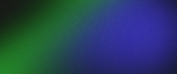 Green blue black grainy gradient dynamic wave on black background noise texture banner design abstract poster backdrop