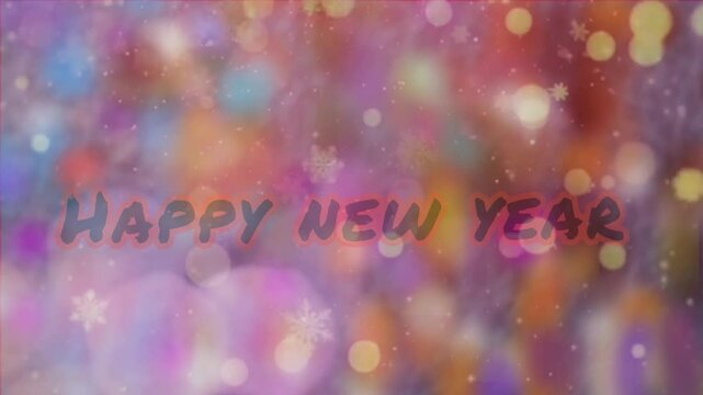 abstract christmas background with text happy new year 