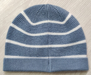 Baby Multi Colored Rib knitted Hat Beanie and Fisherman Rib Knit Hat Beanie Cap and Top Front View. Top-10 everyday 