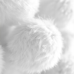 Macro View of Cotton Balls in Soft Focus