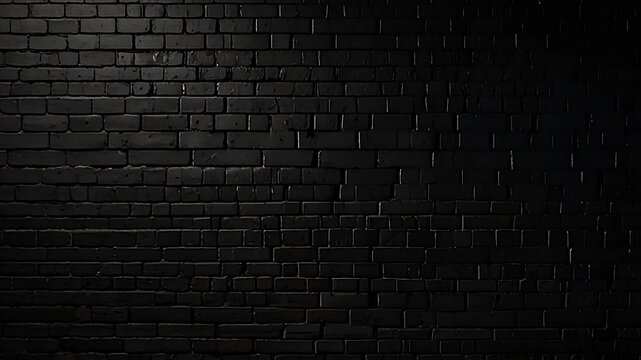 Black brick wall texture animation background
