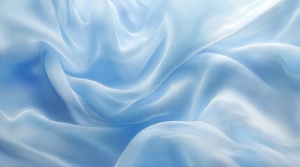 Obraz premium Soft Blue Curves Detailed High Resolution Graphic