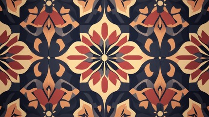 Flat Arabic geometric pattern wallpaper background