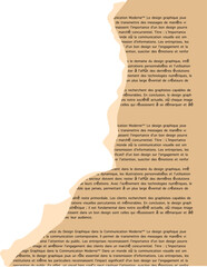 Ripped newspaper illustration 