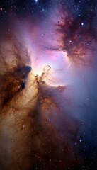 Obraz premium Breathtaking Beautiful space background. Sci-fi cosmic wallpaper.