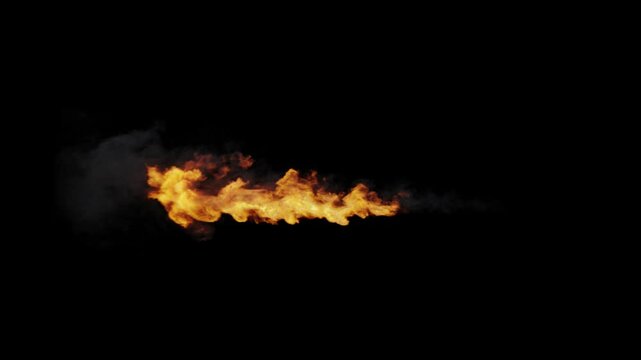 Flamethrower with transparent background
3d rendering of fire simulation with alpha channel (transparent background)
