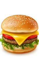 Food on White Background, Grilled Cheese Sandwich, Photo Realistic, Wallpaper, Cover and Screen for Smartphone, PC, Laptop, 9:16 and 16:9 Format