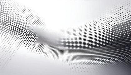  A monochrome design featuring abstract halftone dots on a white background with a modern gr_1(145)