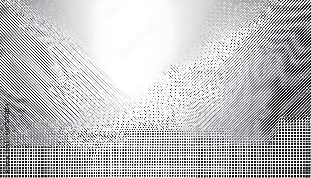 Poster a monochrome design featuring abstract halftone dots on a white background with a modern gr_1(144)