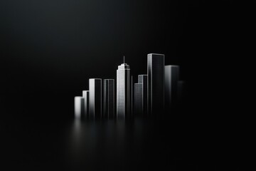 Fototapeta premium Explore the elegance of urban architecture in modern cityscapes