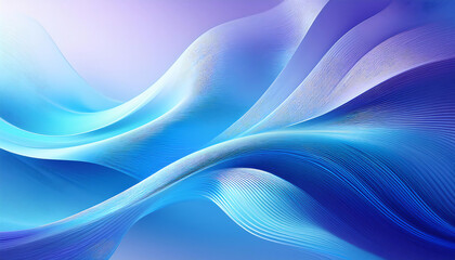 Obraz premium A minimalist design features abstract blue lines on a background with blurred light gradien_1(115)