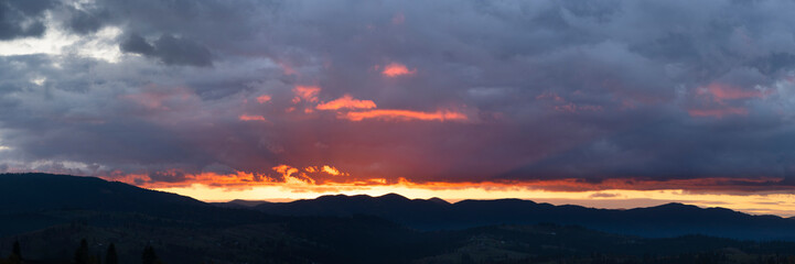 Dramatic sunset