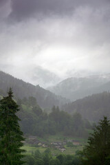 Carpathian mountains in summer