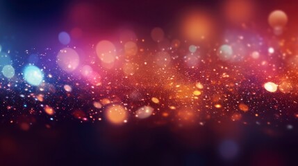 Glitter lights and bokeh background, de-focused