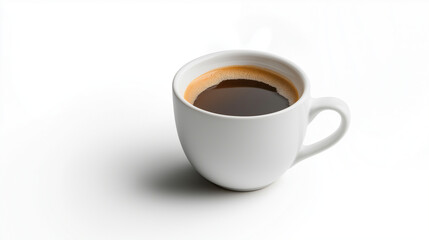 Obraz premium cup of coffee on white background