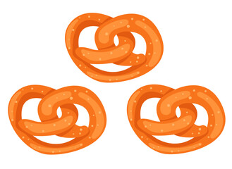 Bun roll cream baking bakery food bread isolated concept. Vector flat graphic design illustration