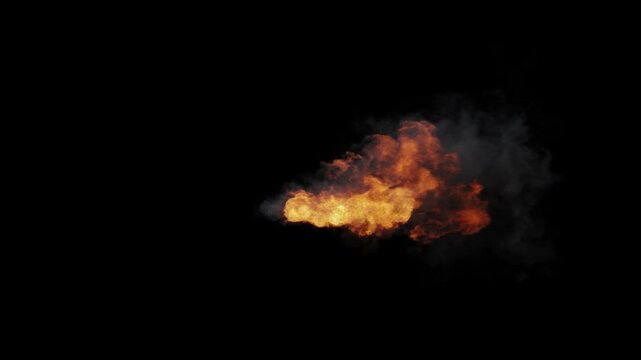 Flame thrower blowing on transparent background
3d rendering with alpha channel (the background is transparent)
