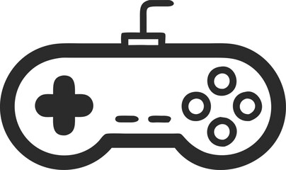 Gaming controller Silhouette vector, joystick icon silhouette