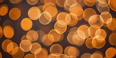 Golden Bokeh Lights: A mesmerizing display of warm, golden bokeh circles, creating a captivating and abstract background for your designs, evoking feelings of warmth, joy, and celebration.  