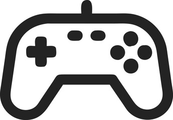 Gaming controller Silhouette vector, joystick icon silhouette