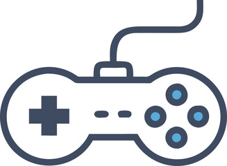 Gaming controller Silhouette vector, joystick icon silhouette