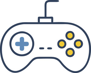 Gaming controller Silhouette vector, joystick icon silhouette
