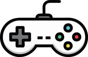 Gaming controller Silhouette vector, joystick icon silhouette