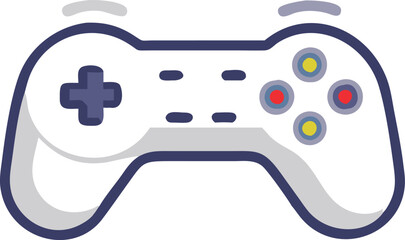 Gamepad icon. Game controller silhouette vector, Video game controller