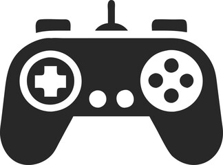 Gamepad icon. Game controller silhouette vector, Video game controller