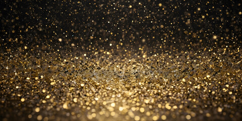 Obraz premium Golden Glitter Burst 