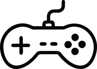 Gamepad icon. Game controller silhouette vector, Video game controller