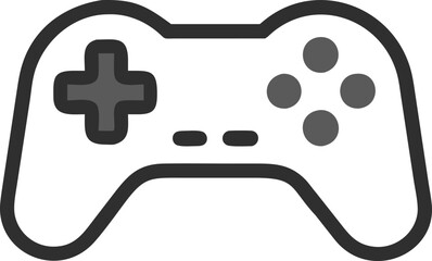 Gamepad icon. Game controller silhouette vector, Video game controller