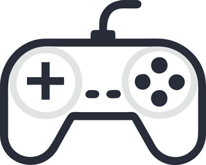 Gamepad icon. Game controller silhouette vector, Video game controller