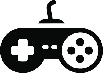 Gamepad icon. Game controller silhouette vector, Video game controller