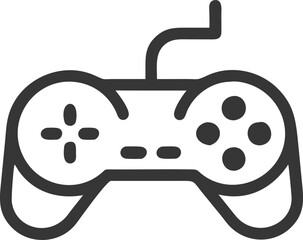 Gamepad icon. Game controller silhouette vector, Video game controller