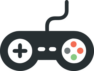 Gamepad icon. Game controller silhouette vector, Video game controller
