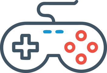 Gamepad icon. Game controller silhouette vector, Video game controller