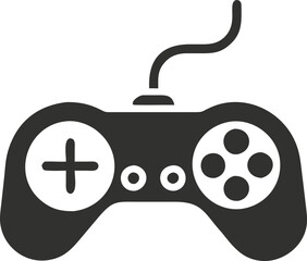 Gamepad icon. Game controller silhouette vector, Video game controller