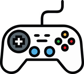 Gamepad icon. Game controller silhouette vector, Video game controller, joystick