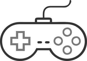 Gamepad icon. Game controller silhouette vector, Video game controller, joystick