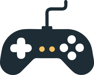 Gamepad icon. Game controller silhouette vector, Video game controller, joystick
