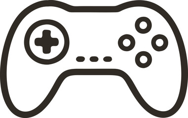 Gamepad icon. Game controller silhouette vector, Video game controller, joystick