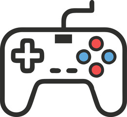 Obraz premium Gamepad icon. Game controller silhouette vector, Video game controller, joystick
