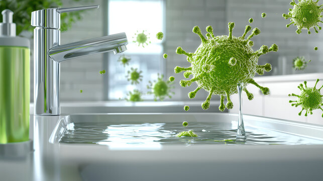 Composite two distinct sections left side - there realistic modern