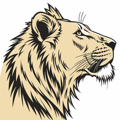 lion head vector