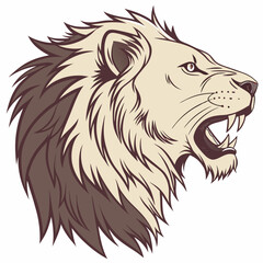 lion head vector