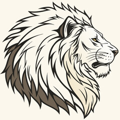lion head vector