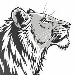 tiger head vector