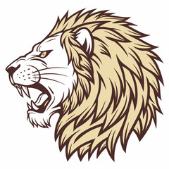 lion head vector
